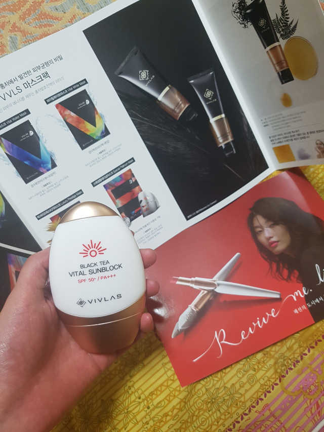 블랙티 바이탈 선블록 리뷰 사진