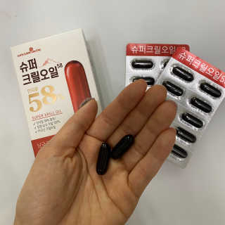 메이준뉴트리 슈퍼 크릴 오일58 1000mg x 30캡슐 — 4점을 준 리뷰어가 2020년 2월 올린 사용 사진