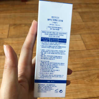 블루마인드 블루선 퍼펙트 선크림 [마일드] — 4.33점을 준 리뷰어가 2018년 7월 올린 사용 사진