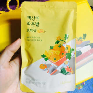랩노쉬 책상위 작은밭 호박즙 — 5점을 준 리뷰어가 2017년 7월 올린 사용 사진