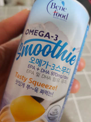 오메가-3스무디 [오메가스무디] 짜먹는 오메가3 DHA 임산부 어린이 — 4점을 준 리뷰어가 2019년 3월 올린 사용 사진