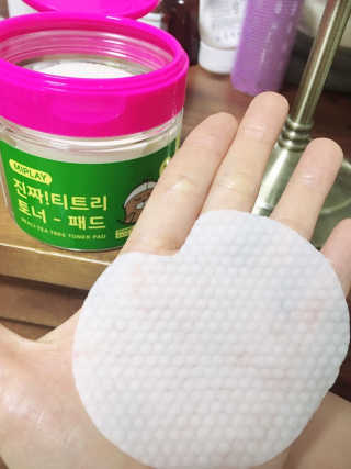 미플레이 진짜 티트리 토너 패드 — 5점을 준 리뷰어가 2018년 11월 올린 사용 사진