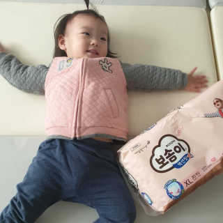 보솜이 액션핏 팬티형 — 5점을 준 리뷰어가 2019년 4월 올린 사용 사진