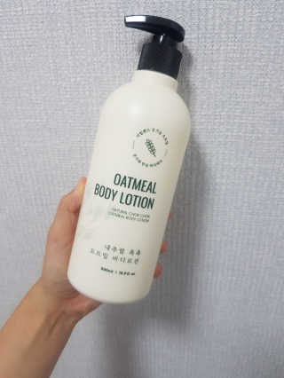 (주)에네스티 내추럴 촉촉  오트밀 바디로션 500ml — 5점을 준 리뷰어가 2019년 9월 올린 사용 사진