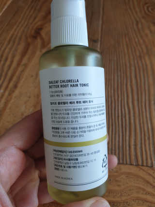 달리프 클로렐라 베러 루트 헤어토닉 100ml — 5점을 준 리뷰어가 2019년 12월 올린 사용 사진
