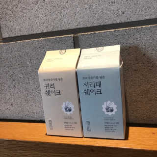 [착한습관]건강한 한끼, 귀리 쉐이크와 서리태 쉐이크 — 4.5점을 준 리뷰어가 2019년 9월 올린 사용 사진