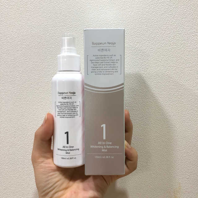 바쁜여자 올인원 화이트닝 밸런싱 미스트 리뷰 사진