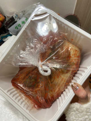 이킴 포기김치 — 5점을 준 리뷰어가 2019년 12월 올린 사용 사진