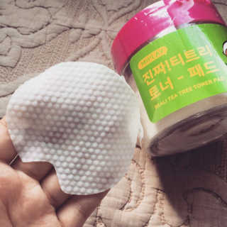 미플레이 진짜 티트리 토너 패드 — 4.67점을 준 리뷰어가 2018년 11월 올린 사용 사진