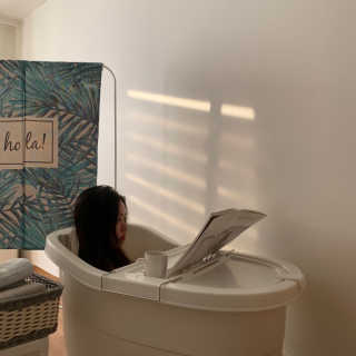 창신리빙 [프랑코 이동식 욕조] 똑똑한 정리 수납 인테리어 — 4.5점을 준 리뷰어가 2018년 11월 올린 사용 사진