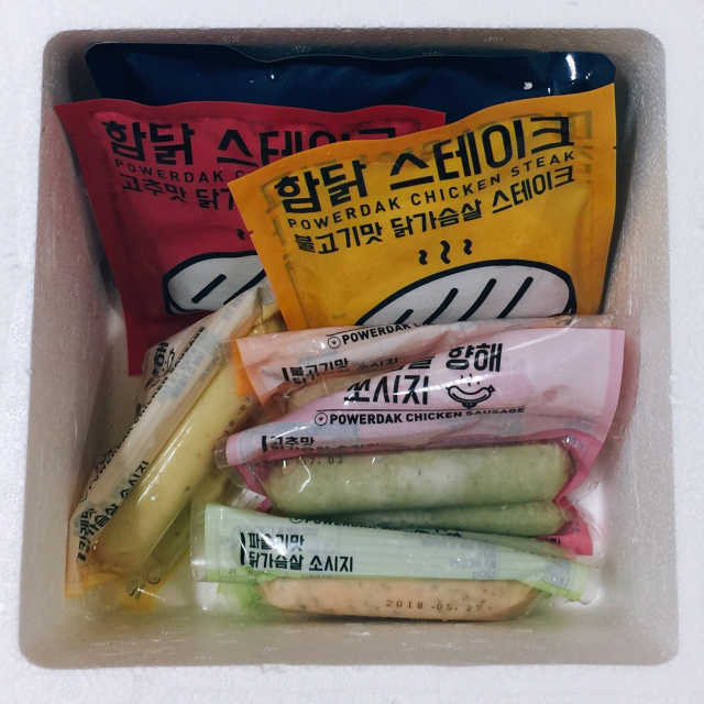 파워닭 닭가슴살 소시지, 스테이크 6종 리뷰 사진