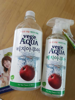 베지아쿠아 475ml + 리필 1000ml 1Set — 5점을 준 리뷰어가 2019년 9월 올린 사용 사진