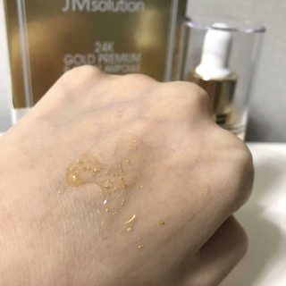 JM솔루션 24K 골드 프리미엄 알 이펙트 앰플 스페셜 — 5점을 준 리뷰어가 2018년 12월 올린 사용 사진
