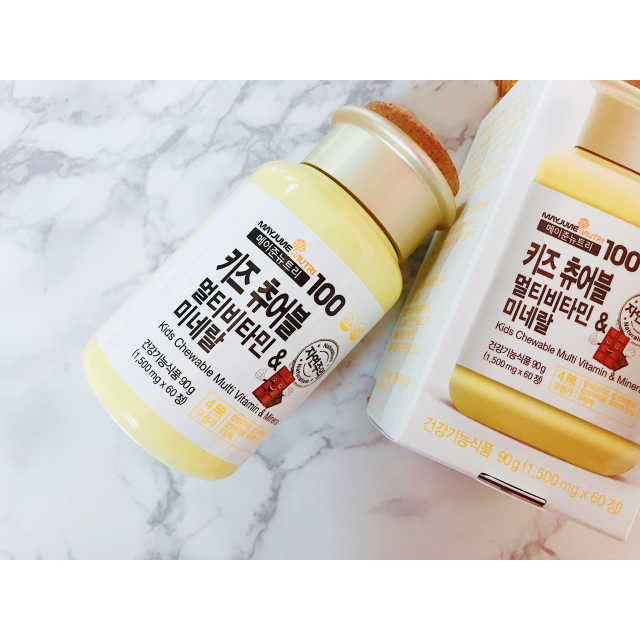메이준뉴트리 키즈 츄어블 멀티비타민 앤 미네랄 리뷰 사진