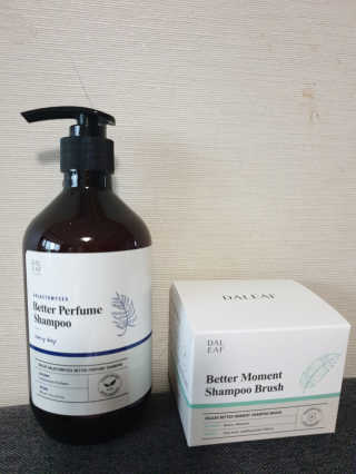 달리프 베러 퍼퓸 샴푸 1000ml 레이니데이 or 일랑로즈 — 5점을 준 리뷰어가 2019년 12월 올린 사용 사진