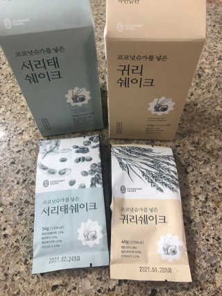 [착한습관]건강한 한끼, 귀리 쉐이크와 서리태 쉐이크 — 4.5점을 준 리뷰어가 2019년 7월 올린 사용 사진