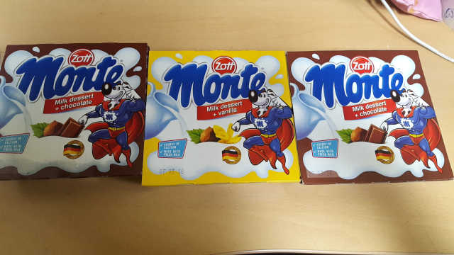 몬테밀크디저트 초코&바닐라 리뷰 사진