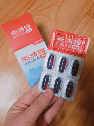 라이프에버 레드크릴오일 100 — 4점을 준 리뷰어가 2019년 3월 올린 사용 사진