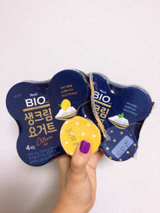 [매일 바이오] 생크림요거트 플레인 12개 + 유자 12개 — 5점을 준 리뷰어가 2019년 7월 올린 사용 사진