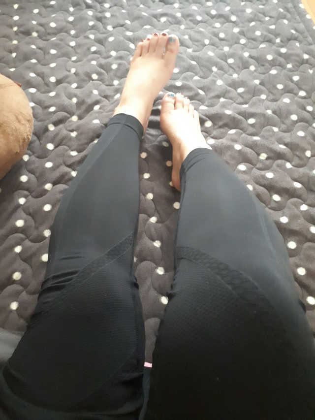 스페이스다이 더블레이어 브라탑, 메쉬라인레깅스 리뷰 사진