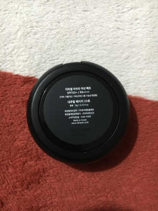 리하셀 아우라 쿠션 팩트 21호,23호 SPF50+ PA++++ — 4.5점을 준 리뷰어가 2019년 10월 올린 사용 사진
