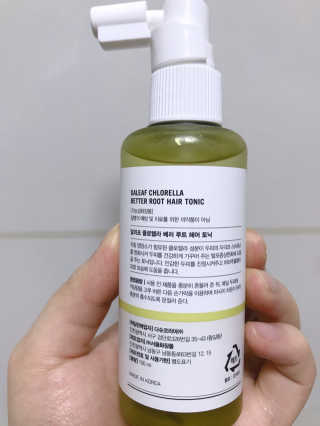 달리프 클로렐라 베러 루트 헤어토닉 100ml — 4점을 준 리뷰어가 2020년 1월 올린 사용 사진