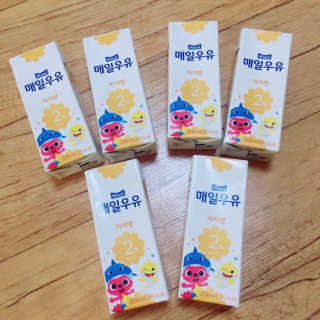 매일우유 멸균 매일우유 저지방 2프로 멸균 핑크퐁 에디션 6입 — 3.17점을 준 리뷰어가 2017년 12월 올린 사용 사진