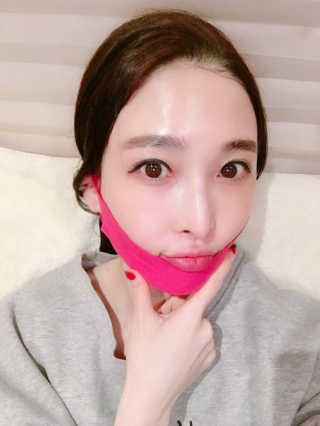 스케덤 펩타이드 리프팅밴드 — 3.5점을 준 리뷰어가 2019년 2월 올린 사용 사진