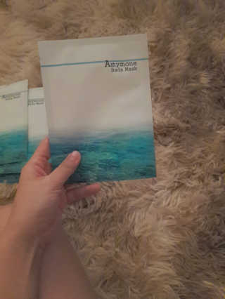 고보습에 화이트닝 아미모네 바다마스크팩 10매입 — 5점을 준 리뷰어가 2020년 1월 올린 사용 사진