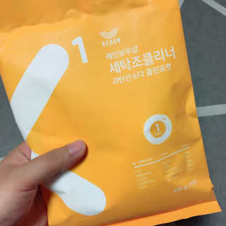 레인보우샵 올인원세탁세제,베이킹소다 스틱포6개입+세탁조클리너 — 4.33점을 준 리뷰어가 2018년 4월 올린 사용 사진