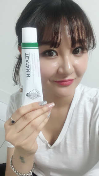 나이팅게일 티타민 크림 리뉴얼 — 3.5점을 준 리뷰어가 2018년 4월 올린 사용 사진