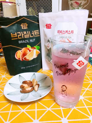 장수농가 브라질너트, 히비스커스 — 4점을 준 리뷰어가 2018년 8월 올린 사용 사진