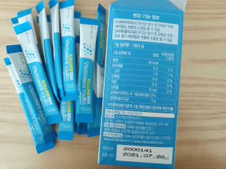 메이준뉴트리 이승남 원장의 더블액션 프리바이오틱스 — 5점을 준 리뷰어가 2020년 3월 올린 사용 사진