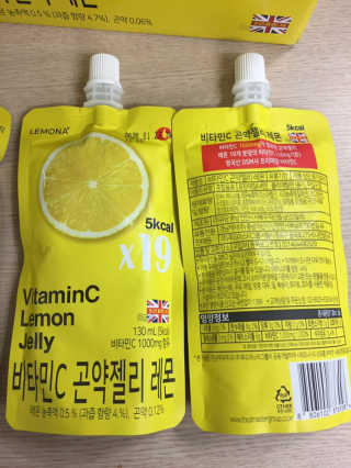 푸드마스터그룹 레모나 비타민C 곤약젤리 2종 — 5점을 준 리뷰어가 2019년 2월 올린 사용 사진