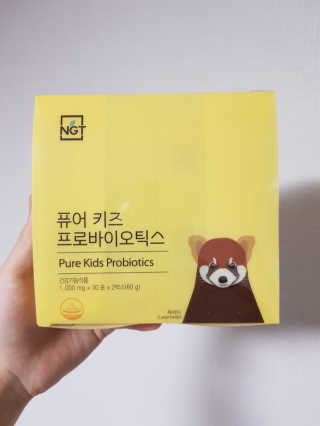네츄럴굿띵스 퓨어 키즈 프로바이오틱스 60포 — 3.5점을 준 리뷰어가 2018년 1월 올린 사용 사진