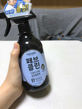 더블유드레스룸 페브클린 500ml — 4.33점을 준 리뷰어가 2018년 8월 올린 사용 사진
