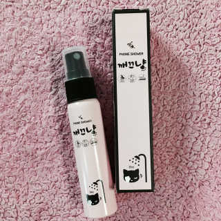 쏘닷B 휴대폰 살균소독제 깨끄냥 — 4.17점을 준 리뷰어가 2017년 6월 올린 사용 사진