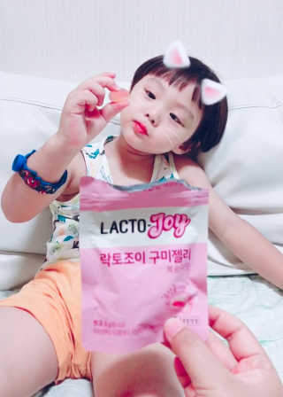 락토조이 구미젤리 복숭아맛 — 5점을 준 리뷰어가 2019년 8월 올린 사용 사진