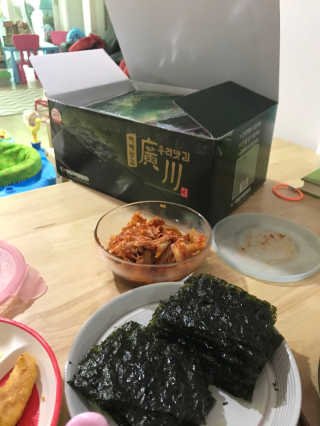 광천우리맛김 파래향 듬뿍, 바삭한 광천우리파래김 6매10봉 — 4.5점을 준 리뷰어가 2018년 5월 올린 사용 사진