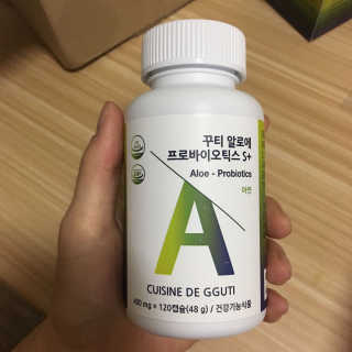 CUISINEDEGGUTI 꾸티 알로에 프로바이오틱스S+ — 5점을 준 리뷰어가 2017년 11월 올린 사용 사진