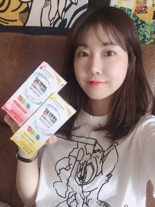 센트룸 아쿠아비타 레몬향, 딸기향 — 5점을 준 리뷰어가 2019년 6월 올린 사용 사진