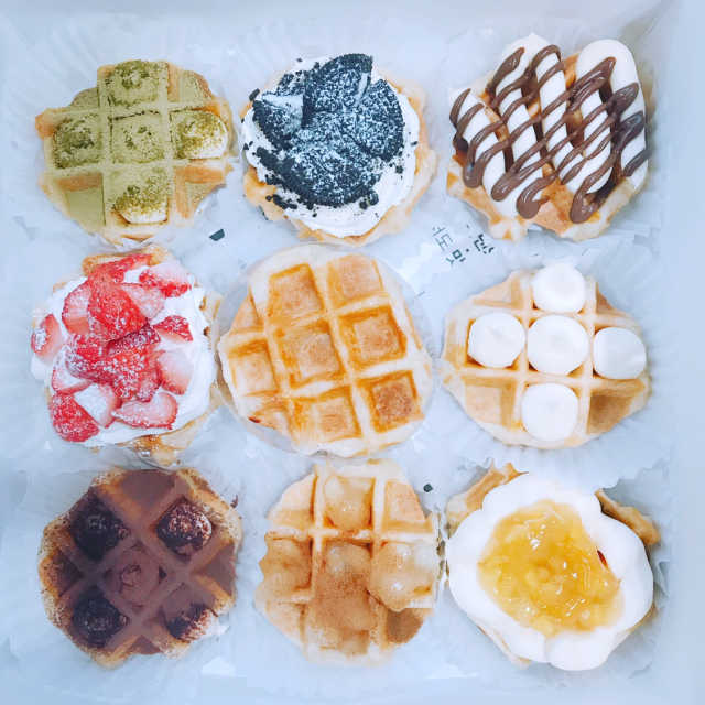 [베러댄와플_수내역점] 10가지 맛 미니와플샘플러 리뷰 사진