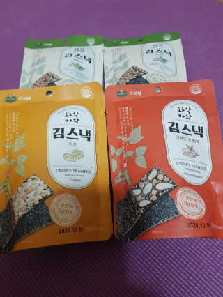 더빈트 와삭바삭 김스낵 — 5점을 준 리뷰어가 2019년 12월 올린 사용 사진
