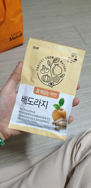 이롬 몸에담는자연 배도라지 — 5점을 준 리뷰어가 2018년 12월 올린 사용 사진