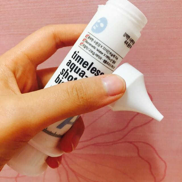 타임리스 아쿠아샷 바이오 마스크 리뷰 사진
