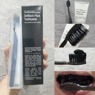 the naked object 디블랙팩치약 디블랙칫솔 세트 — 5점을 준 리뷰어가 2020년 3월 올린 사용 사진