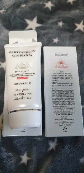 지고트 화이트닝 유브이 썬블럭 크림 70ml,1+1 — 3점을 준 리뷰어가 2019년 5월 올린 사용 사진