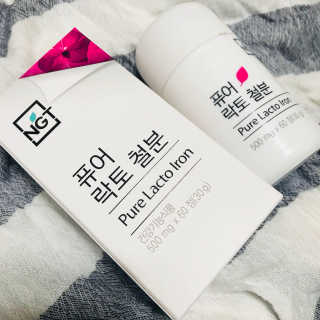 네츄럴굿띵스 퓨어 락토 철분 60일분 — 4.67점을 준 리뷰어가 2018년 2월 올린 사용 사진