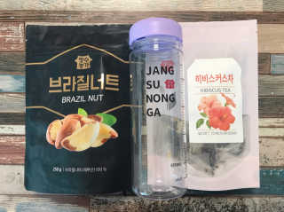장수농가 브라질너트, 히비스커스 — 3.83점을 준 리뷰어가 2018년 8월 올린 사용 사진