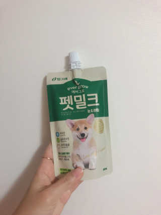 [빙그레] 에버그로 생유산균 1봉（10포입）+펫밀크2팩 — 4점을 준 리뷰어가 2019년 6월 올린 사용 사진